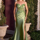 Ladivine KV1132 Strapless Fitted Sweetheart Neckline Evening Gown