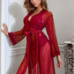 French Dot Mesh Robe and Bra Set