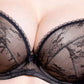 Lavinia Sofia Lace Overlay Push Up Plunge Bra-2