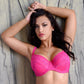 Lace Overlay Full Figure Bra Lauma Vivian Pink-2