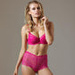 Lace Overlay Full Figure Bra Lauma Vivian Pink-1