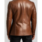 Leo Stylish Brown Premium Leather Blazer Jacket