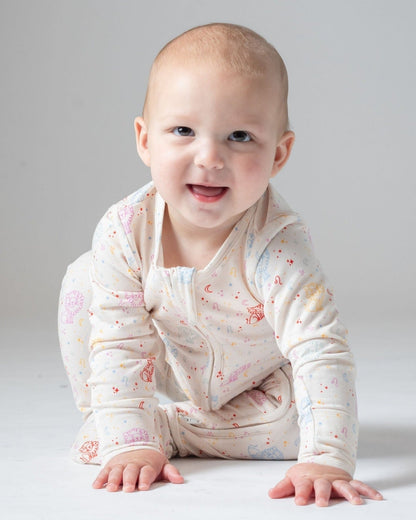 Leo Zodiac Bamboo Baby Pajamas – Zipper Footie