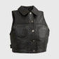 Whet Blu NYC Lexi Fashion leather vest for women, front view