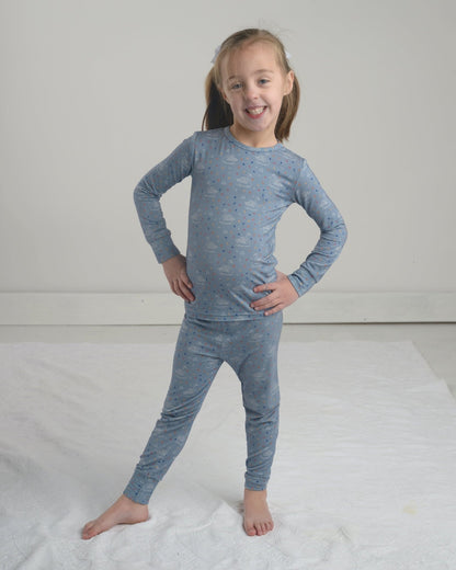 Libra Zodiac Bamboo Pajamas for Kids – Two Piece Set