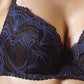 Lavinia Blue Moonlight Lightly Lined Lace Plunge Bra-1