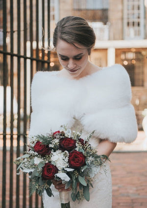 Ivory White Fur Wrap (Penelope Ivy07)