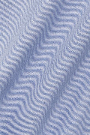 Light blue Twillory Performance Linen Shirt with breathable linen fabric, tailored fit, and casual stylish look.