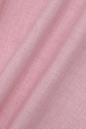 Red Twillory Performance Linen Shirt made of lightweight, breathable linen fabric, shown in a close-up of the fabric texture.