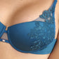 Lisca Peony Dark Turquoise Molded Foam Cup Demi Bra-4