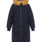 Vivienne Genuine Red Fox Trim Down Insulated Coat