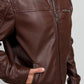 Logan Men's Faux Leather Scooter Jacket