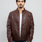 Logan Men's Faux Leather Scooter Jacket