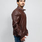 Logan Men's Faux Leather Scooter Jacket