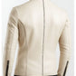 Logan white Leather Jacket - Men Leather Jacket white