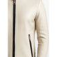 Logan white Leather Jacket - Men Leather Jacket white