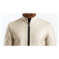 Logan white Leather Jacket - Men Leather Jacket white