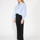 Gracia Fashion Women's Long Puff Sleeve Button Detail Cotton Shirt