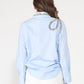 Gracia Fashion Women's Long Sleeve Shirt Button Down Sequin Embellished