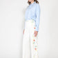 Gracia Fashion Women's Long Sleeve Shirt Button Down Sequin Embellished