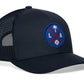 Los Angeles Baseball Trucker Hat  |  Blue LA X Snapback