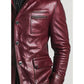 Louie Red Leather Jacket - Leather Jacket for Men Red