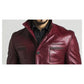Louie Red Leather Jacket - Leather Jacket for Men Red