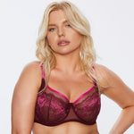 Kinga Love Promise Sheer Mesh Full Figure Lace Bra-0
