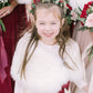 Ivory White Flower Girl / Junior Bridesmaid Fur Shawl (Kid Wht01)
