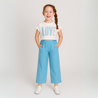 Stretch Love Girls Casual Set-0
