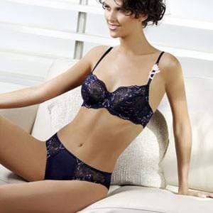 Sheer Lace Bra Lavinia Night Shadow Blue-0