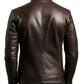 Lucas Leather Brown Jacket - Men Leather Jacket Brown