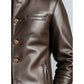 Lucas Leather Brown Jacket - Men Leather Jacket Brown