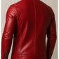 Lucas Red Leather Jacket - Leather Jacket for Men Red