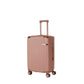 HouseOfZazla 4-piece rose gold hard ABS luggage set with 360° dual rotating wheels