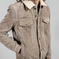 Luke Men's Faux Shearling Suede Trucker Jacket
