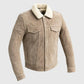 Luke Men's Faux Shearling Suede Trucker Jacket