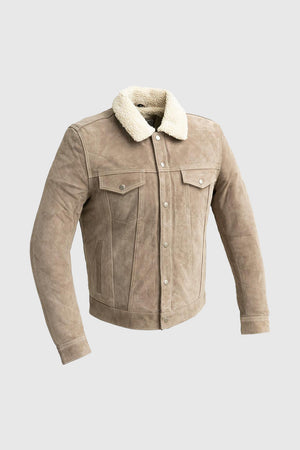 Luke Men's Faux Shearling Suede Trucker Jacket