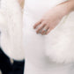 Ivory / White Fur Shawl (Lilian Ivy03)