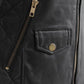 Whet Blu NYC Alessandra women's lambskin moto leather jacket with zip and button pocket details