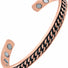 MagnetRX curb chain cuff bracelet with copper inlay and magnetic therapy features for men and women.