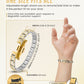 EllipseMAX Magnetic Bracelet for Women (Silver & Gold)