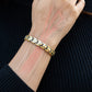EllipseMAX Magnetic Bracelet for Women (Silver & Gold)