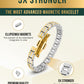 EllipseMAX Magnetic Bracelet for Women (Silver & Gold)