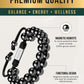High Power Magnetic Hematite Bracelet Double Row