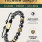High Power Magnetic Hematite Bracelet Gold Zeus