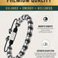 High Power Magnetic Hematite Bracelet Silver Titan