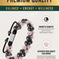 Magnetic Hematite & Rose Quartz Beaded Bracelet for Women