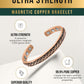 Woven Inlay Copper Magnetic Therapy Bracelet Bangle for Men & Women