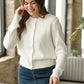 Mason White Button Up Cardigan